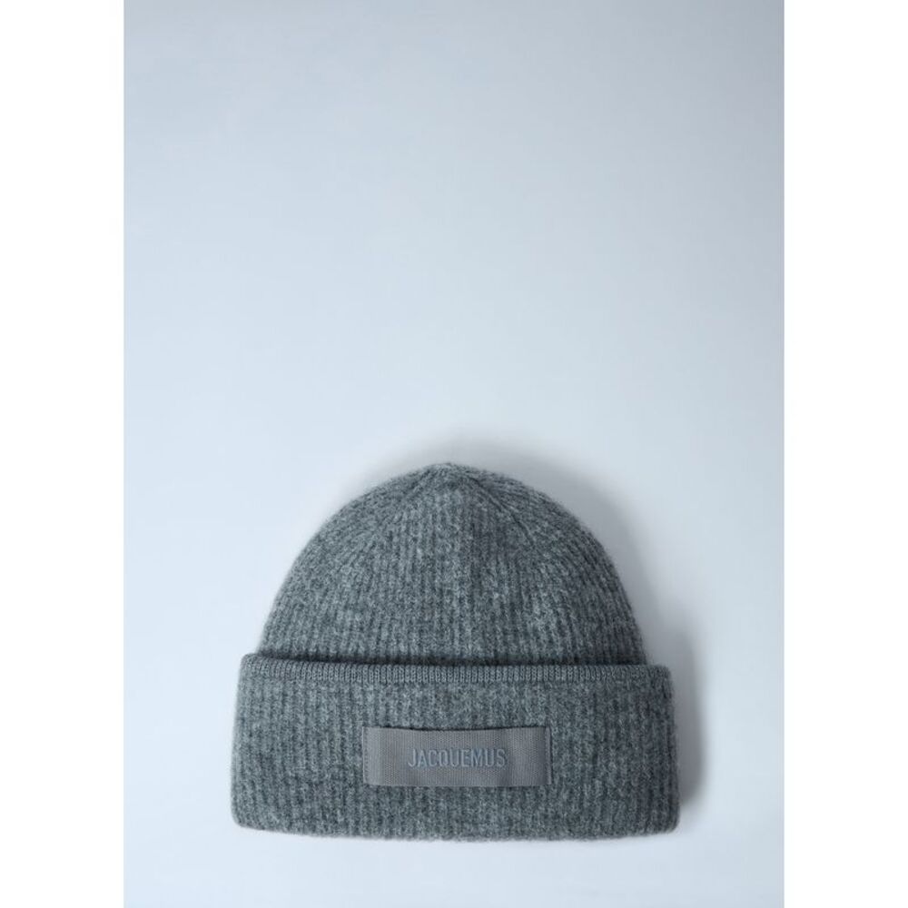 Jacquemus Women Logo Motif Beanie Hat
